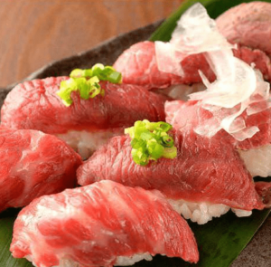 龍吟の肉寿司画像
